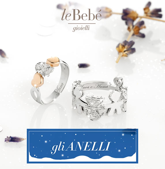 Vendita Anelli Le Bebe solitari girocuore ghirlande e componibili a Roma