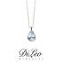 DI LEO Girocollo con Acquamarina goccia oro bianco 18 KT DaydreamL 112/01