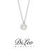 DI LEO Girocollo con perla mm 7,5-8 oro bianco 18 KT Daydream89/03