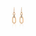 UNOAERRE Orecchini in bronzo dorato rosa e nero EX04171000-1676