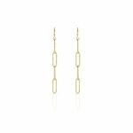 UNOAERRE Orecchini Paper clip in bronzo dorato EX04151000-1650