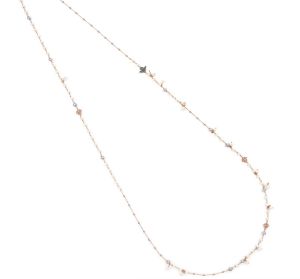 ISHWARA Collana lunga con perle bianche e grigie SS0551GR