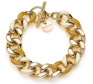 UNOAERRE Bracciale groumette con smalto beige e nocciola EXB0025006-2184