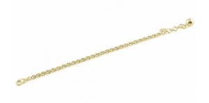 UNOAERRE Bracciale a corda in bronzo dorato piccolo EXB4324000-1591