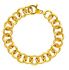GIOVANNI RASPINI Bracciale Maglia Tonda Dorato, 20 cm 08160