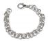 GIOVANNI RASPINI Bracciale Maglia Martellata Grande, 20 cm 11606