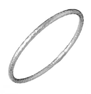 GIOVANNI RASPINI Bracciale Bangle Martellato, 60 mm 10498 S