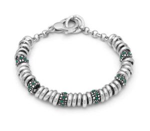 GIOVANNI RASPINI Bracciale Beads Crystal Verde, 20 cm 11984