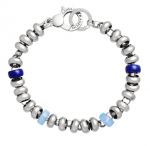 GIOVANNI RASPINI Bracciale Bead Blu, 20 cm 11468