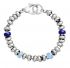 GIOVANNI RASPINI Bracciale Bead Blu, 20 cm 11468