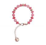 BRONZALLURE Bracciale con Rondelle Etoile e Pietre Naturali WSBZ02274.RQ