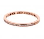 BRONZALLURE Bracciale Rigido con Cubic Zirconia Quadrate Taglio Princess WSBZ02266.WR
