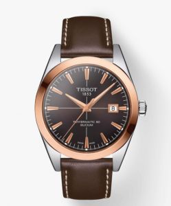 TISSOT GENTLEMAN POWERMATIC 80 SILICIUM SOLID 18K GOLD BEZEL T927.407.46.291.00