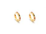 GIOVANNI RASPINI Orecchini HUGGIE CRYSTAL COLOR GOLD 11969