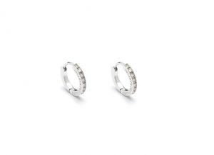 GIOVANNI RASPINI Orecchini Huggie Crystal piccoli 11954