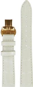 TISSOT Chemin des Tourelles cinturino bianco con fibbia