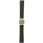 HAMILTON Cinturino caucciu nero con fibbia H600645112