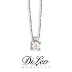 DI LEO Girocollo con diamanti ct compl. 0,02 oro bianco 18 KT Daydream08/01