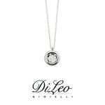 DI LEO Girocollo Punto luce con diamanti ct compl. 0,10 oro bianco 18 KT Daydream13/03