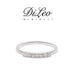 DI LEO Anello Fedina con diamanti ct compl. 0,16 oro bianco 18 KT Daydream29/03