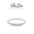 DI LEO Anello Fedina con diamanti ct compl. 0,16 oro bianco 18 KT Daydream29/03