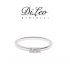 DI LEO Anello Trilogy con diamanti ct compl. 0,15 oro bianco 18 KT Daydream30/01