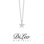 DI LEO Girocollo Stella con diamanti ct compl. 0,01 oro bianco 18 KT Daydream35/01