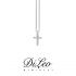 DI LEO Girocollo Croce Pavè con diamanti ct compl. 0,07 oro bianco 18 KT Daydream37/02