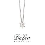 DI LEO Girocollo Tartaruga con diamanti ct compl. 0,01 oro bianco 18 KT Daydream37/03