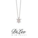 DI LEO Girocollo Tartaruga Pavè con diamanti ct compl. 0,11 oro bianco 18 KT Daydream37/04