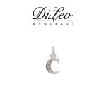 DI LEO Girocollo lettera C con diamanti ct compl. 0,02 oro bianco 18 KT Daydream39/03