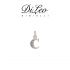DI LEO Girocollo lettera C con diamanti ct compl. 0,02 oro bianco 18 KT Daydream39/03