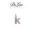 DI LEO Girocollo lettera K con diamanti ct compl. 0,02 oro bianco 18 KT Daydream39/11