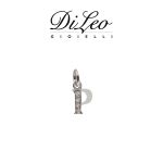 DI LEO Girocollo lettera P con diamanti ct compl. 0,02 oro bianco 18 KT Daydream39/15