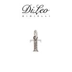 DI LEO Girocollo lettera T con diamanti ct compl. 0,02 oro bianco 18 KT Daydream39/18