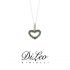 DI LEO Girocollo con diamanti ct compl. 0,03 oro bianco 18 KT e tsavorite Daydream61/03