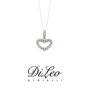 DI LEO Girocollo con diamanti ct compl. 0,16 oro bianco 18 KT Daydream61/04