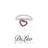 DI LEO Anello con diamanti ct compl. 0,07 oro bianco 18 KT e rubino Daydream63/02