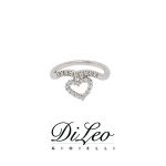 DI LEO Anello con diamanti ct compl. 0,28 oro bianco 18 KT Daydream63/04